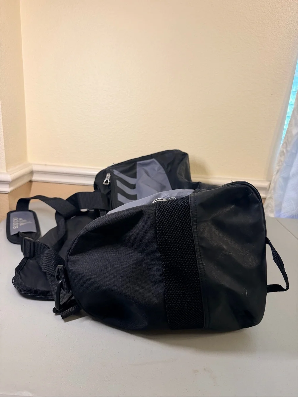 Adidas Black and Gray Men’s Duffel Bag
